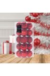 Premium collection dísz műanyag piros 4cm 20 db-os karácsonyfa gömb szett