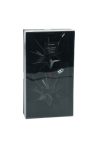 XL Premium collection csillag dísz műanyag fekete 10 cm 2 db-os szett