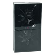   XL Premium collection csillag dísz műanyag fekete 10 cm 2 db-os szett