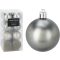 Premium collection dísz műanyag ezüst 5cm 16 db-os karácsonyfa gömb szett