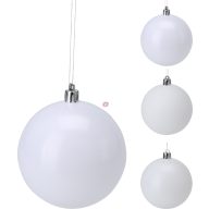   XL Prémium fehér karácsonyfa gömb 10 cm 3 féle választható