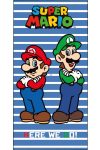 Super Mario „Here We Go” fürdőlepedő / strand törölköző – 70 × 140 cm