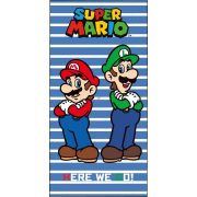   Super Mario „Here We Go” fürdőlepedő / strand törölköző – 70 × 140 cm