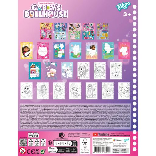 Gabi Babaháza® „Sprinkle Party” puzzle matrica és színező szett – 24 × 19 cm