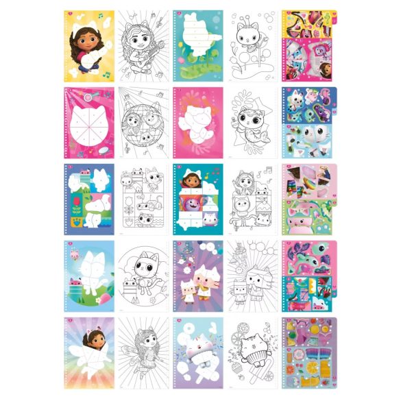 Gabi Babaháza® „Sprinkle Party” puzzle matrica és színező szett – 24 × 19 cm