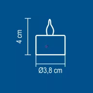 HOME LED-es teamécses, fehér, 2 db, 3V CD 2/WX