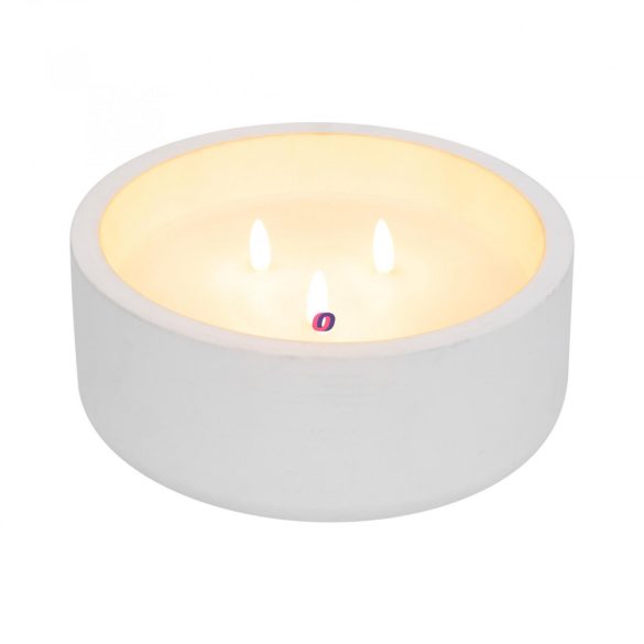 HOME LED-es kő-mécses, 3 LED, Ø20x8 cm