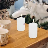   Élethű LED-es adventi gyertya időzítővel, kültéri/ beltéri  12,5 cm