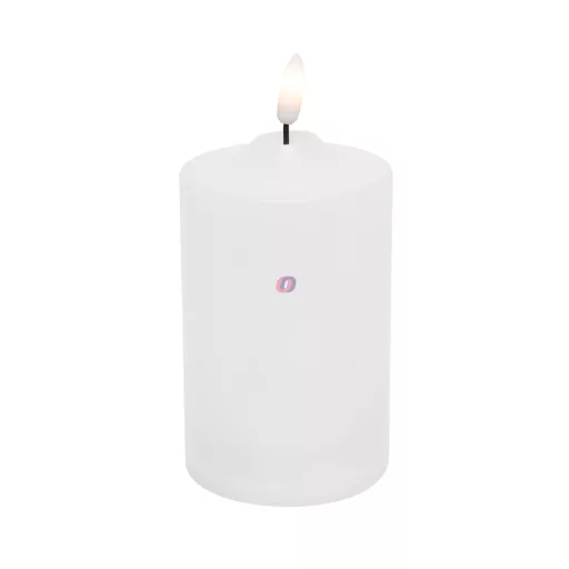 Élethű LED-es adventi gyertya időzítővel, kültéri/ beltéri  12,5 cm