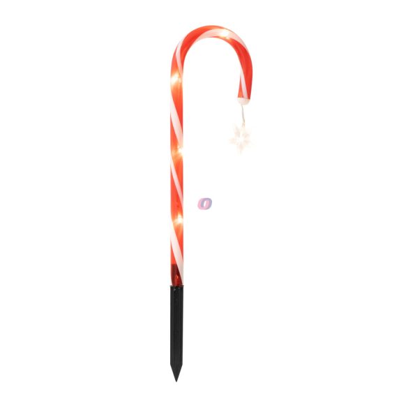 Kültéri Candy cane, nyalóka világítás 3 db-os szett 47 cm IP44 ,Timer, elemes