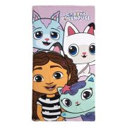   Gabi Babaháza® „Meow” fürdőlepedő / strand törölköző – 70 × 140 cm (Fast Dry)