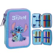   Disney Lilo és Stitch – „Scrump” töltött tolltartó, 2 emeletes – 12,5 × 19,5 × 4,5 cm