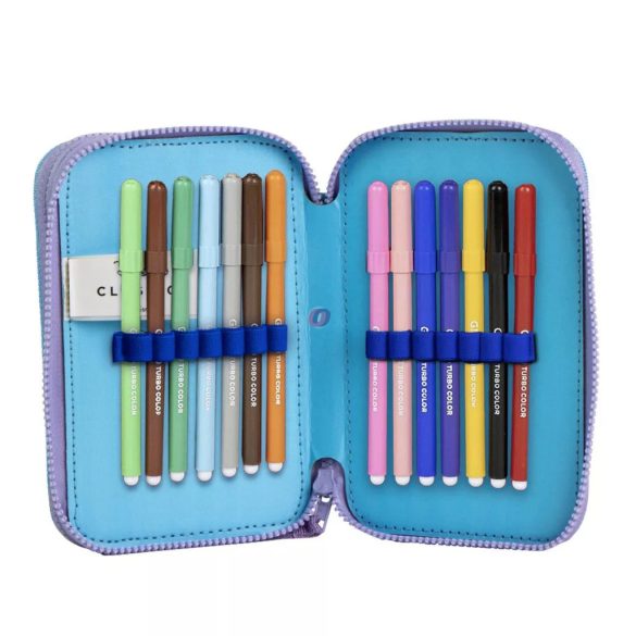 Disney Lilo és Stitch – „Scrump” töltött tolltartó, 2 emeletes – 12,5 × 19,5 × 4,5 cm