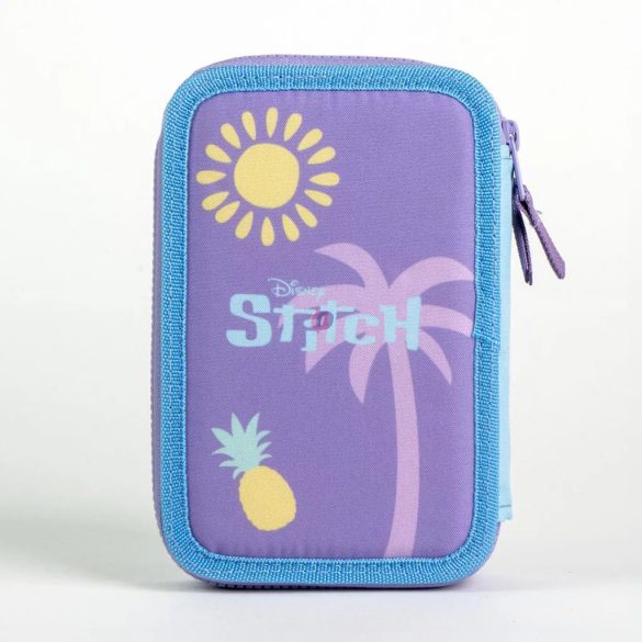 Disney Lilo és Stitch – „Scrump” töltött tolltartó, 2 emeletes – 12,5 × 19,5 × 4,5 cm