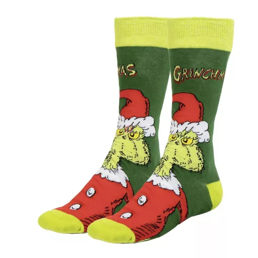 GRINCH® 3 db-os Karácsonyi zokni szett 38-45 méret Díszdobozban
