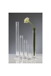 Üveg váza talpas 3x40cm átlátszó
