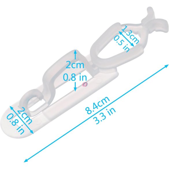 Univerzális 2in1 Jégcsap fényfüzér rögzítő csatorna csipesz 20 db/szett