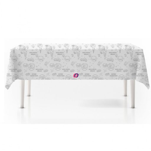 XXL DIY karácsonyi asztalterítő színezhető 240x135 cm