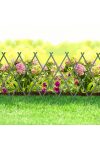 Pro Garden Széthúzható Kerti kerítés, növényfuttató zöld 60 x 180 cm