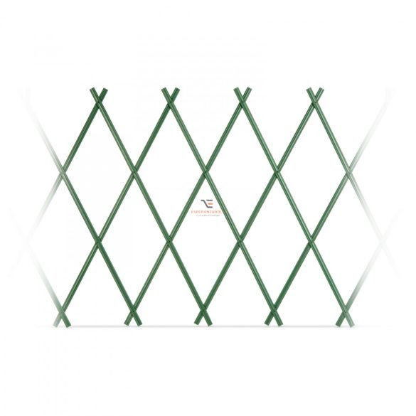 Pro Garden Széthúzható Kerti kerítés, növényfuttató zöld 60 x 180 cm