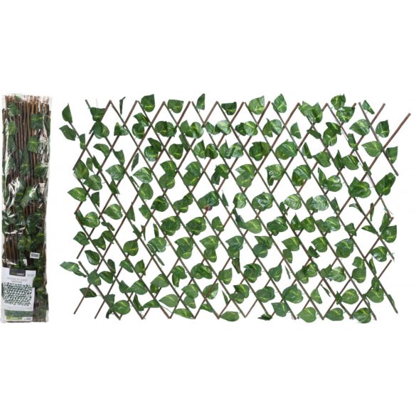 Pro garden Belátásgátló borostyán levelekkel állítható 90x180 cm térelválasztó