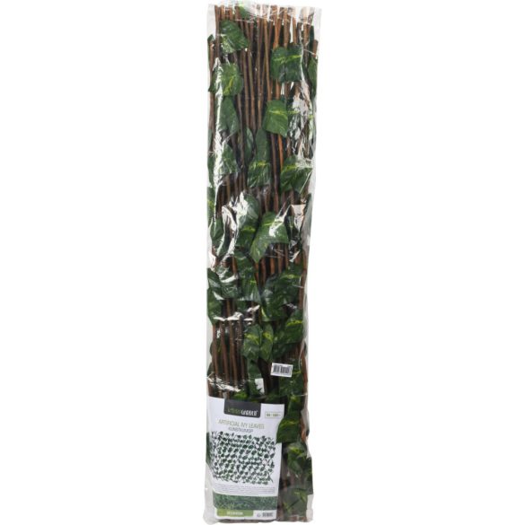 Pro garden Belátásgátló borostyán levelekkel állítható 90x180 cm térelválasztó