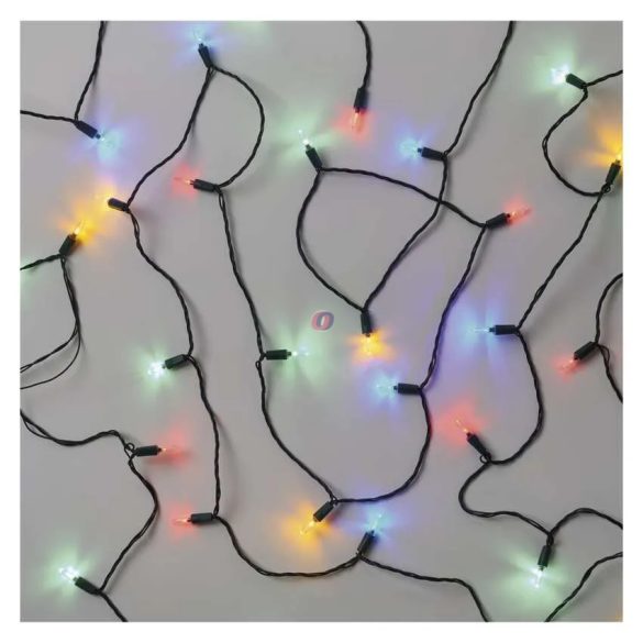 Retro stílusú karácsonyfa fényfüzér 18m Színes, 120 LED IP44