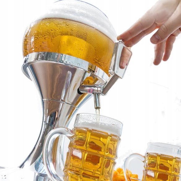 Sörcsap állvány, Italadagoló jégtartóval, csappal 3,5l