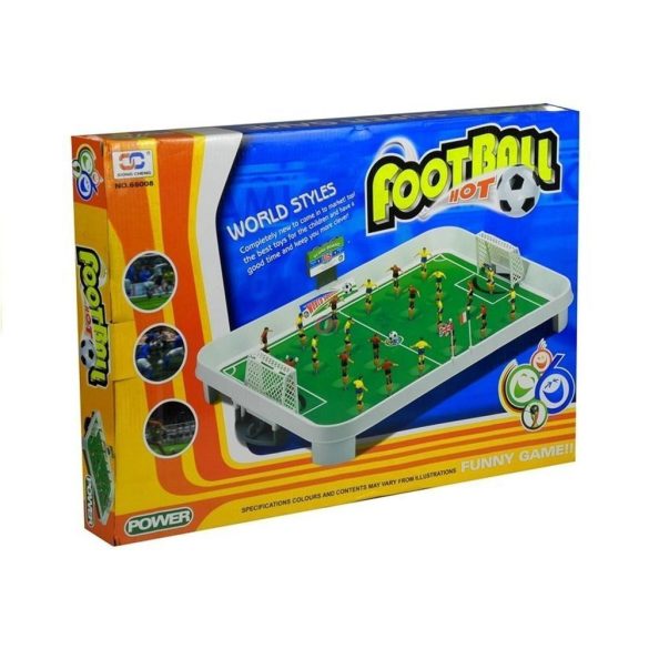 Kompakt rugós fociaszta mini csocsó 50 x 36 cm