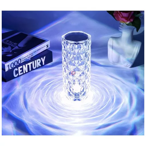 Rózsa hatású RGB LED-es lámpa - akkumulátoros - akril - USB