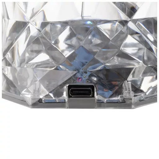 Rózsa hatású RGB LED-es lámpa - akkumulátoros - akril - USB