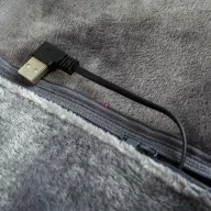   Beekuckósós fűthető  takaró USB-s- 150 x 80 cm - 40 - 52°C - szürke