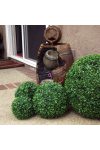 Selyemvirág Buxus gömb műanyag 27cm zöld