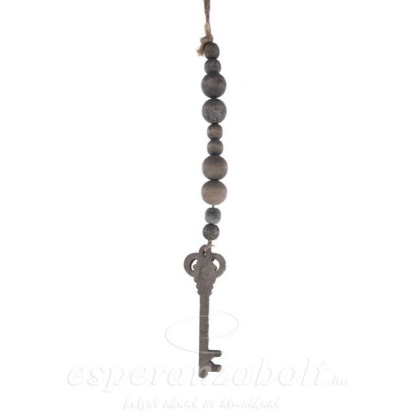 Girland golyó-kulcs fa 41cm natúr - DD46852