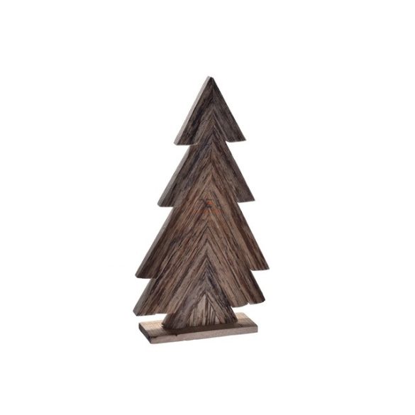 Fenyőfa fa 32cm natúr karácsonyi asztaldísz