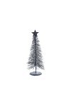 Fenyőfa fém 25cm szürke karácsonyi asztaldísz
