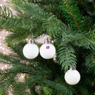 Gömb műanyag 3cm fehér 3 féle 24db-os kiszerelés