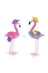 Flamingó nyári POLY 6,5x12x23,5cm 2 féle