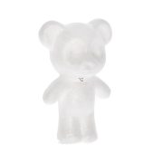 Mackó hungarocell 10cm fehér