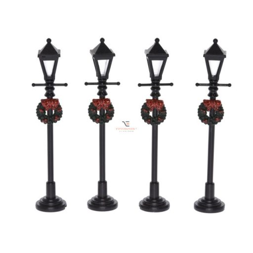 Kandeláber álló műanyag 10,5cm fekete 4 db/cs ragasztós kellék