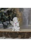 Angyal ülő poly 6,5x6,3x8cm 2 féle Karácsonyi figura