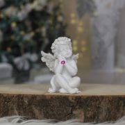 Angyal ülő poly 6,5x6,3x8cm 2 féle Karácsonyi figura