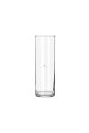 Üveg váza henger alakú átlátszó 18x18x61cm