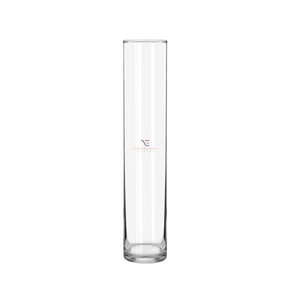 Üveg váza henger alakú átlátszó 16x16x80cm