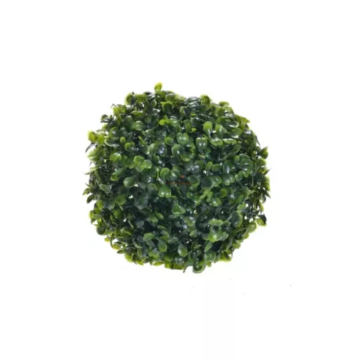 Selyemvirág Buxus gömb műanyag 18cm zöld