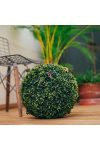 Selyemvirág Buxus gömb műanyag 22cm zöld