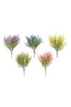 Csokros növény betűzős műanyag 40cm 5féle lila,sárga,zöld,kék,korall őszi dísz