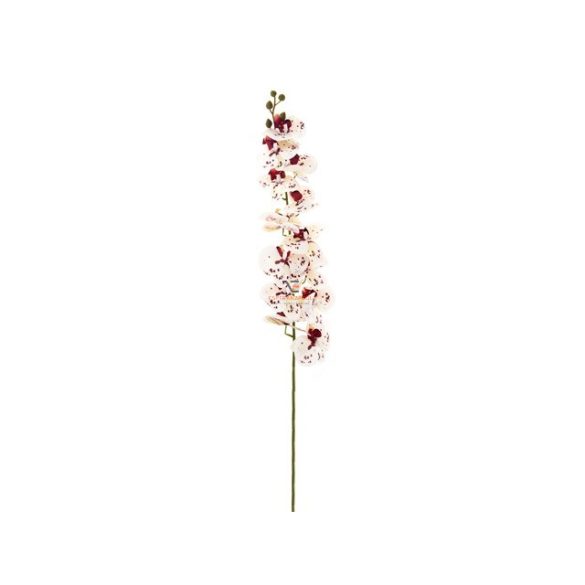 Orchidea szál műanyag 1.25m fehér őszi dísz