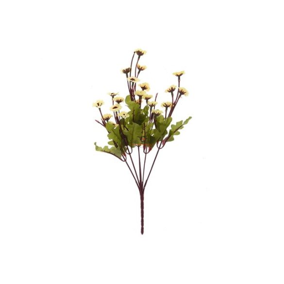 Selyemvirág margaréta műanyag 28cm fehér őszi dísz