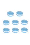 Macaron közepes poly 3,5x2x4cm kék 8 db-os szett